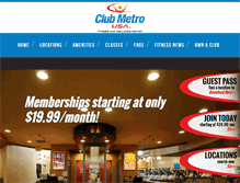 Tablet Screenshot of clubmetrousa.com